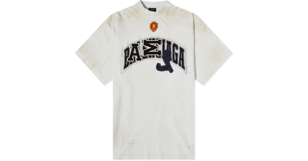 Balenciaga Skater Logo T-shirt in White for Men | Lyst UK