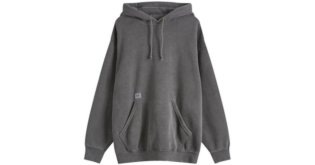 WTAPS 17 Garment Dyed Hoodie in Gray for Men | Lyst