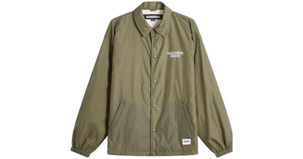 Neighborhood Windbreaker Jacket-1 in Green for Men | Lyst UK