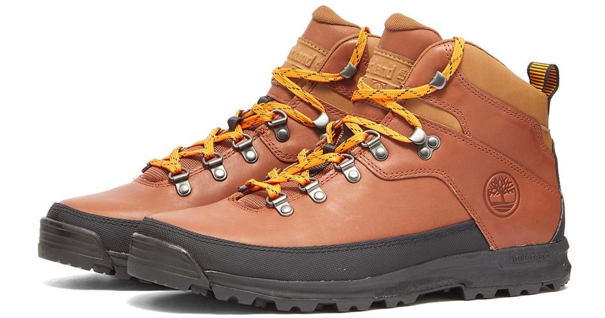 Timberland World Hiker Mid Boot in Brown for Men | Lyst