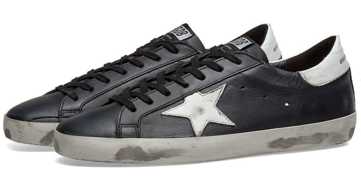 Golden Goose Deluxe Brand Superstar L27 Leather Trainers in Black ...