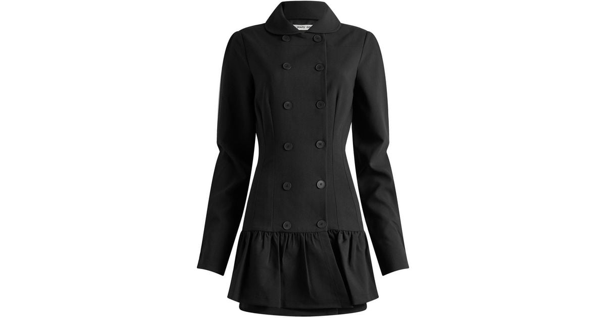 Peachy Den Romy Mini Dress in Black | Lyst Canada