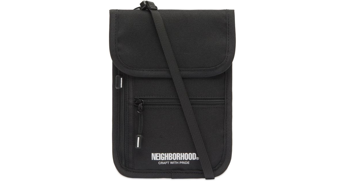 Neighborhood Passport Case in Black for Men | Lyst