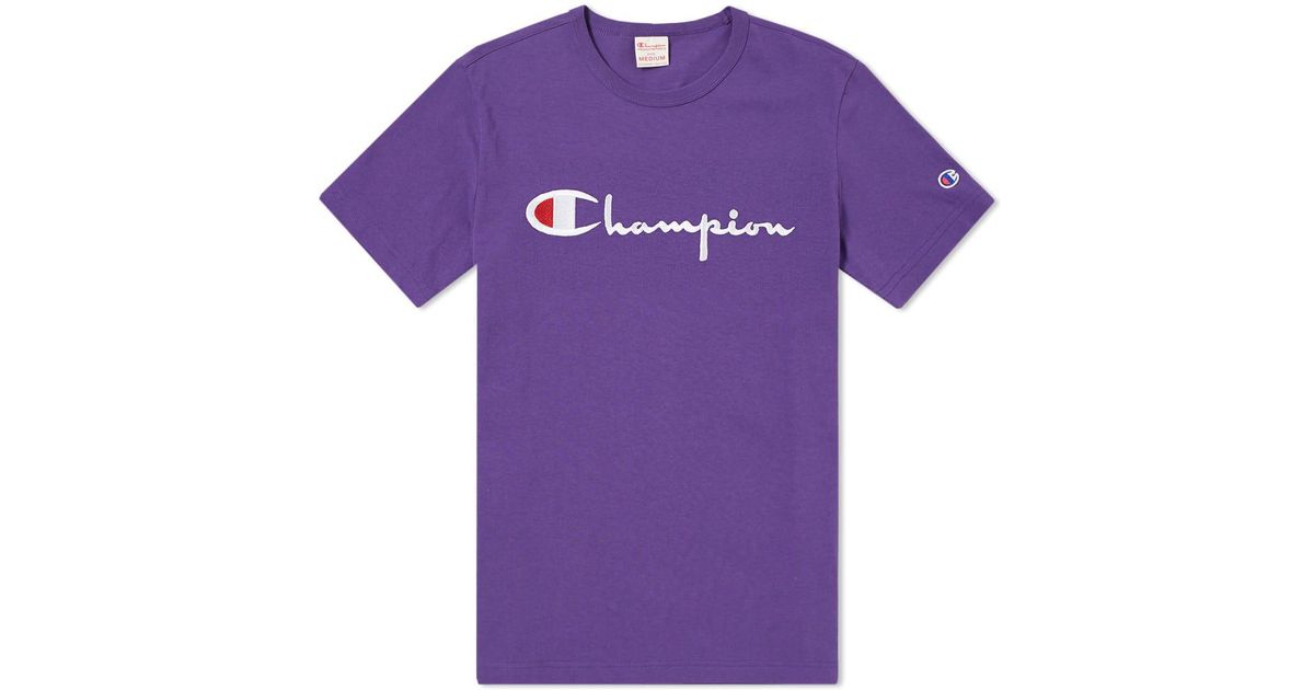 purple champion tee