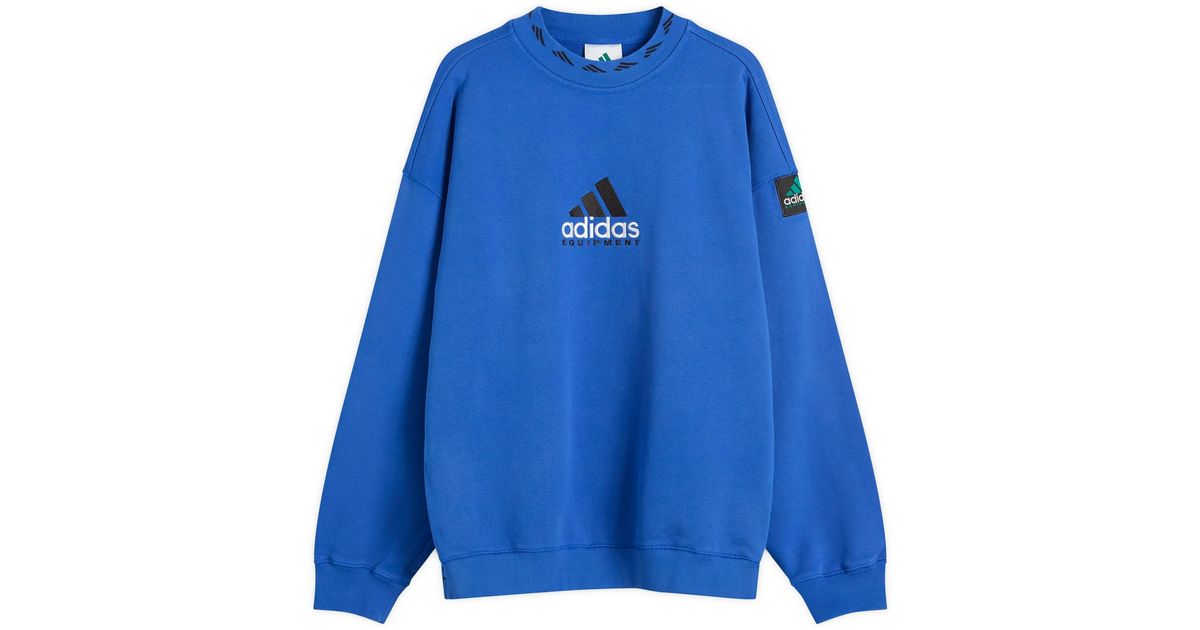 ★アディダス EQT Wash Crewneck Sweatshirt 関税込★ adidas-Equipment-Blue-Eqt-Wash