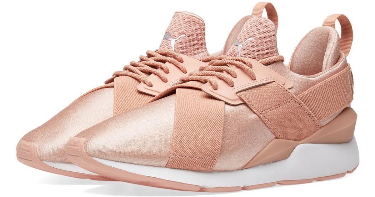 PUMA Satin Muse X-strap Ep W in Pink - Lyst