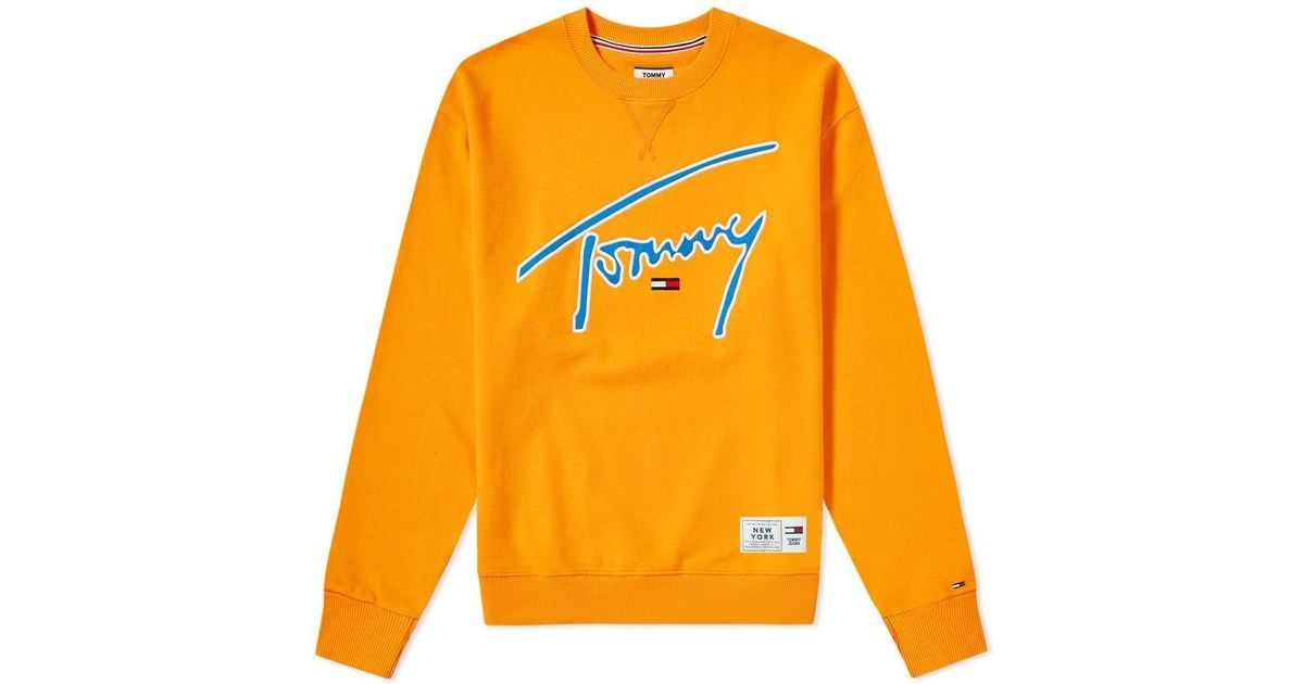 tommy jeans signature crew sweatshirt
