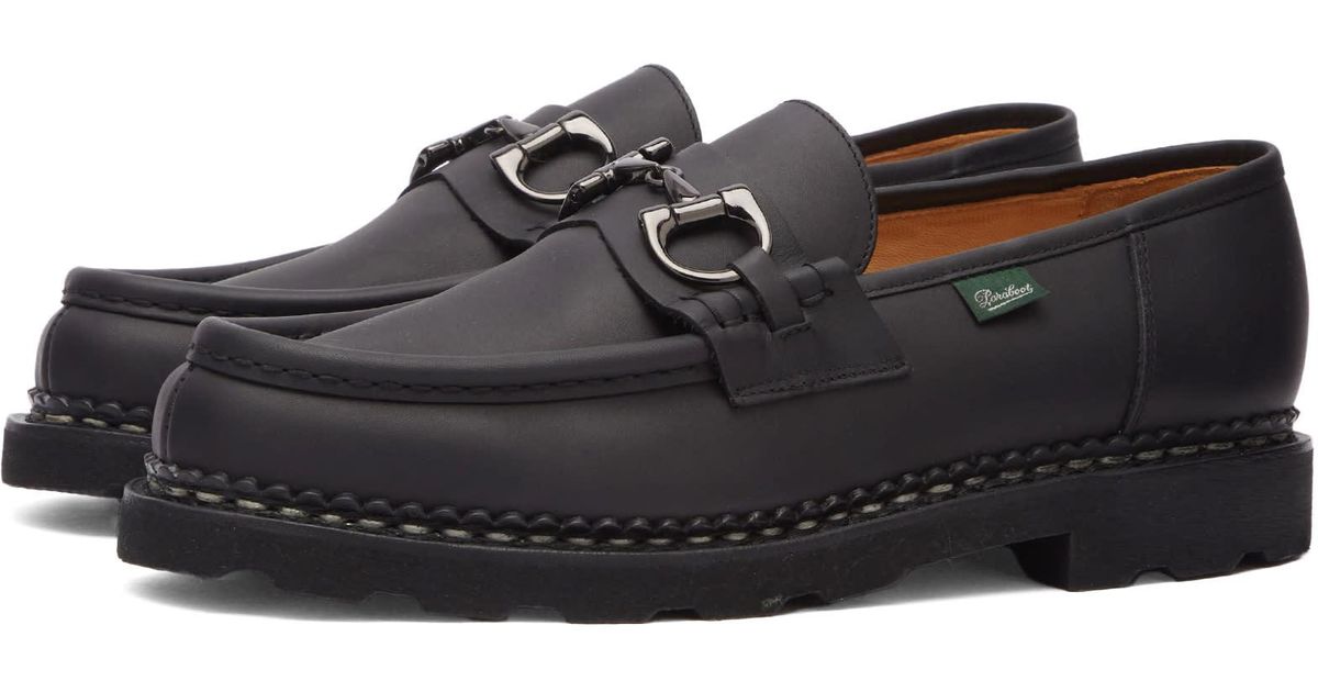 Paraboot Reims Mors Horsebit Loafer in Black for Men | Lyst