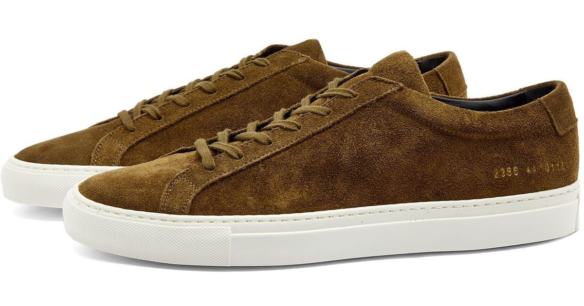 Common projects waxed suede outlet