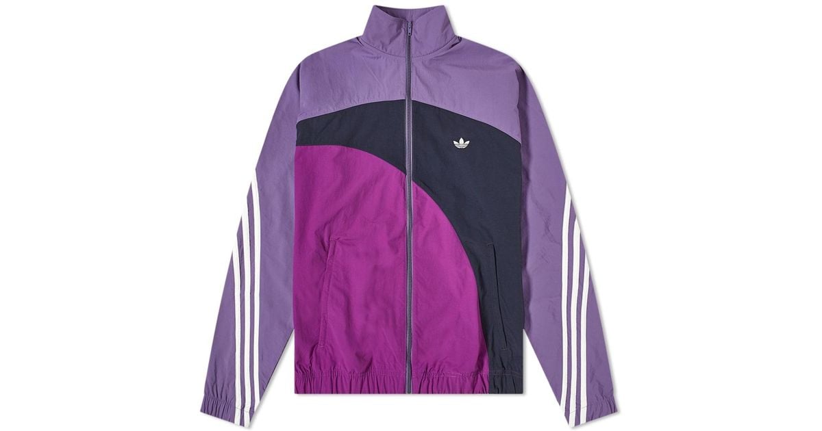 adidas purple windbreaker