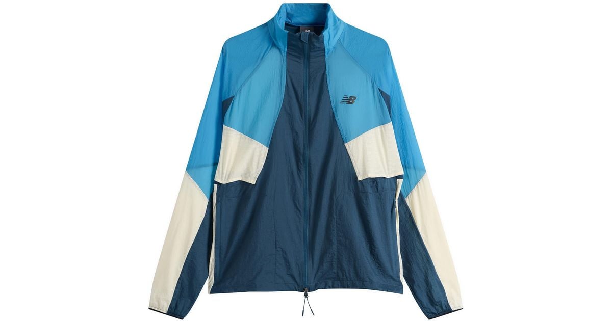 New Balance Rc Jacket in Blue for Men | Lyst