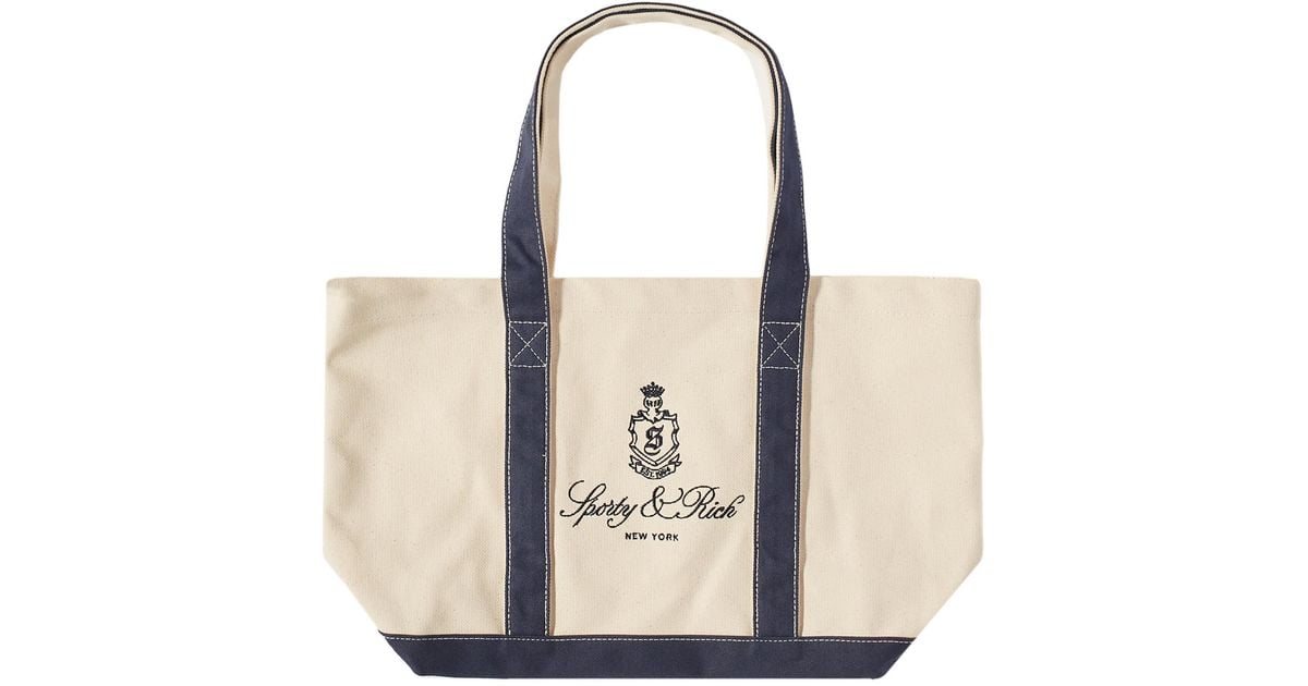 Sporty Rich Vendome 2 Tone Tote Bag in Natural for Men Lyst