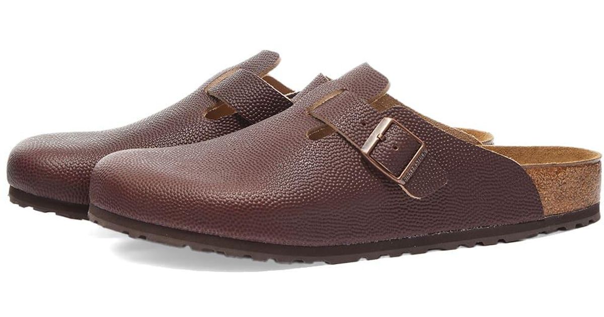 Birkenstock Leather Boston Horween in Brown for Men | Lyst