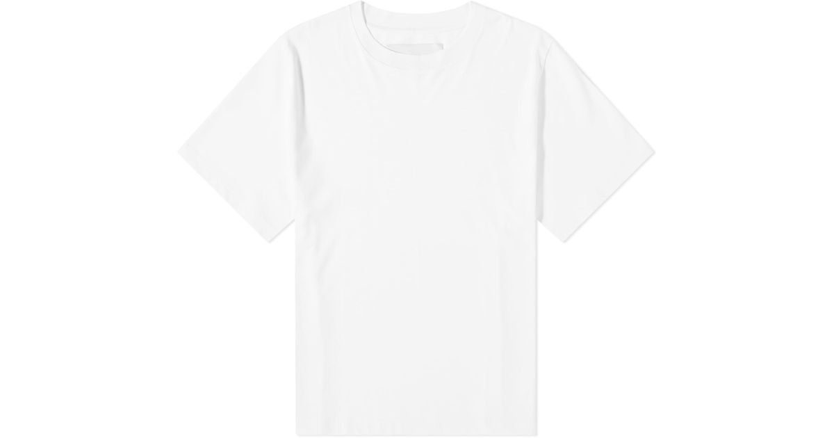 Studio Nicholson Lay Boxy Fit T-shirt in White for Men | Lyst