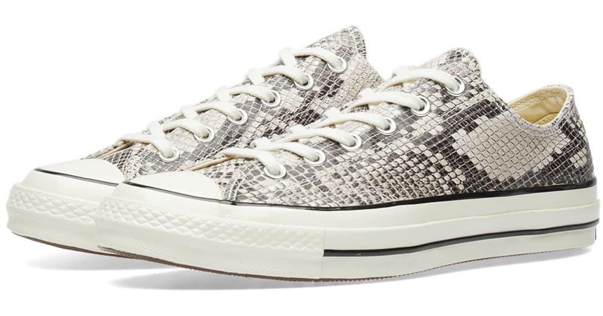snakeskin converse