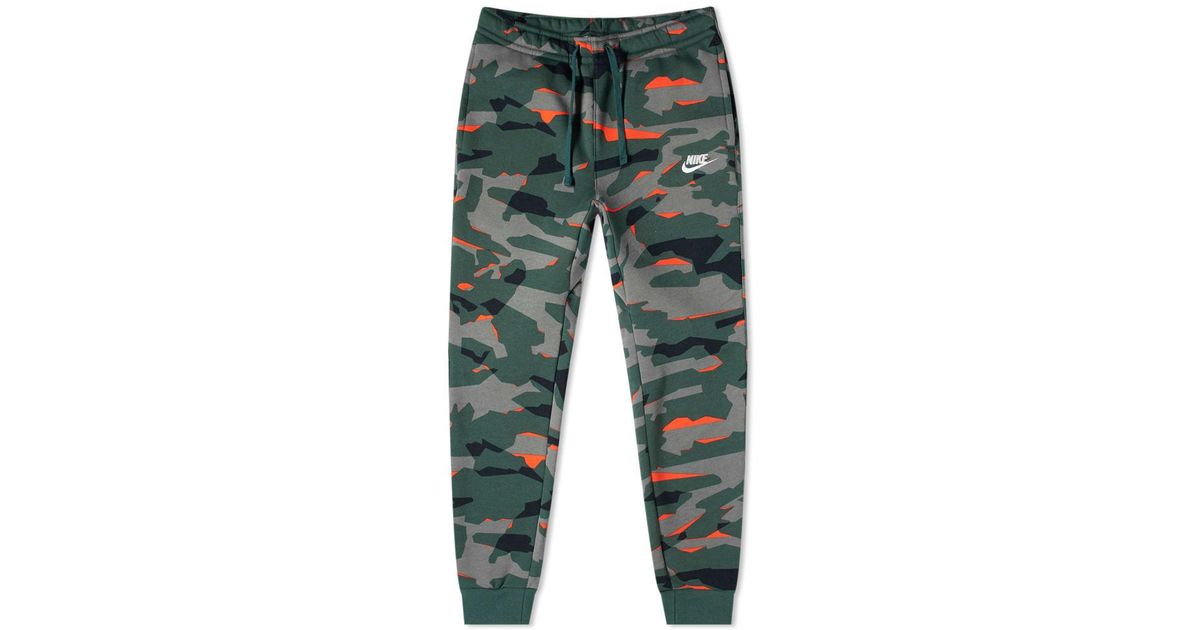 nike orange camo pants