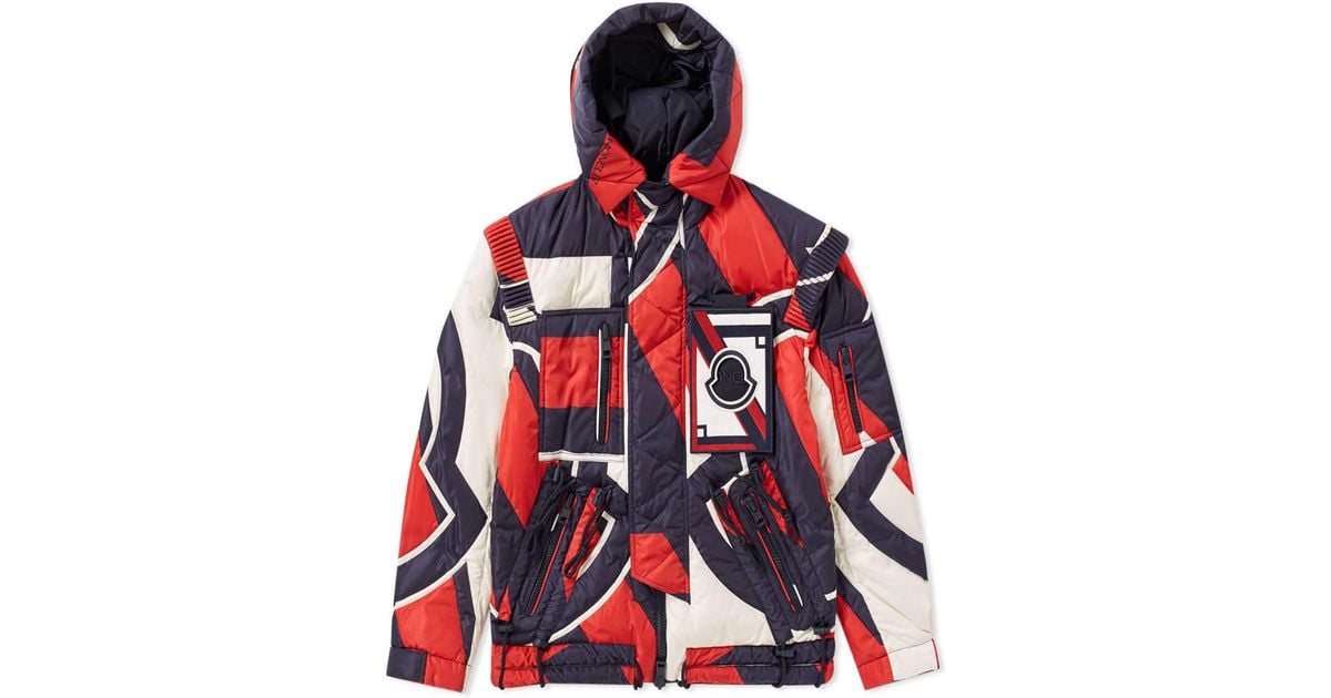 moncler x craig green patchwork laplace padded hooded jacket