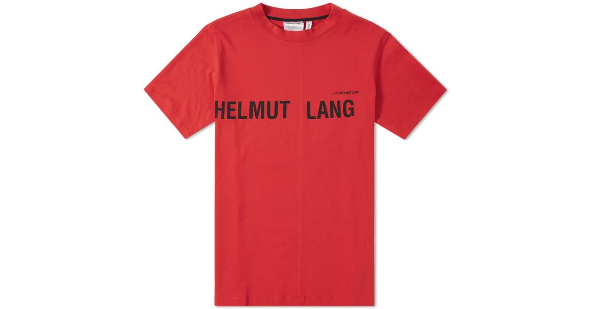 helmut lang red shirt