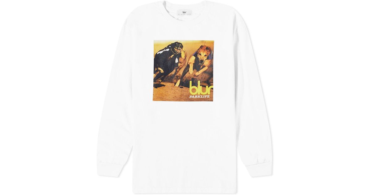 Flagstuff X Blur Parklife Long Sleeve T-shirt in White for Men | Lyst