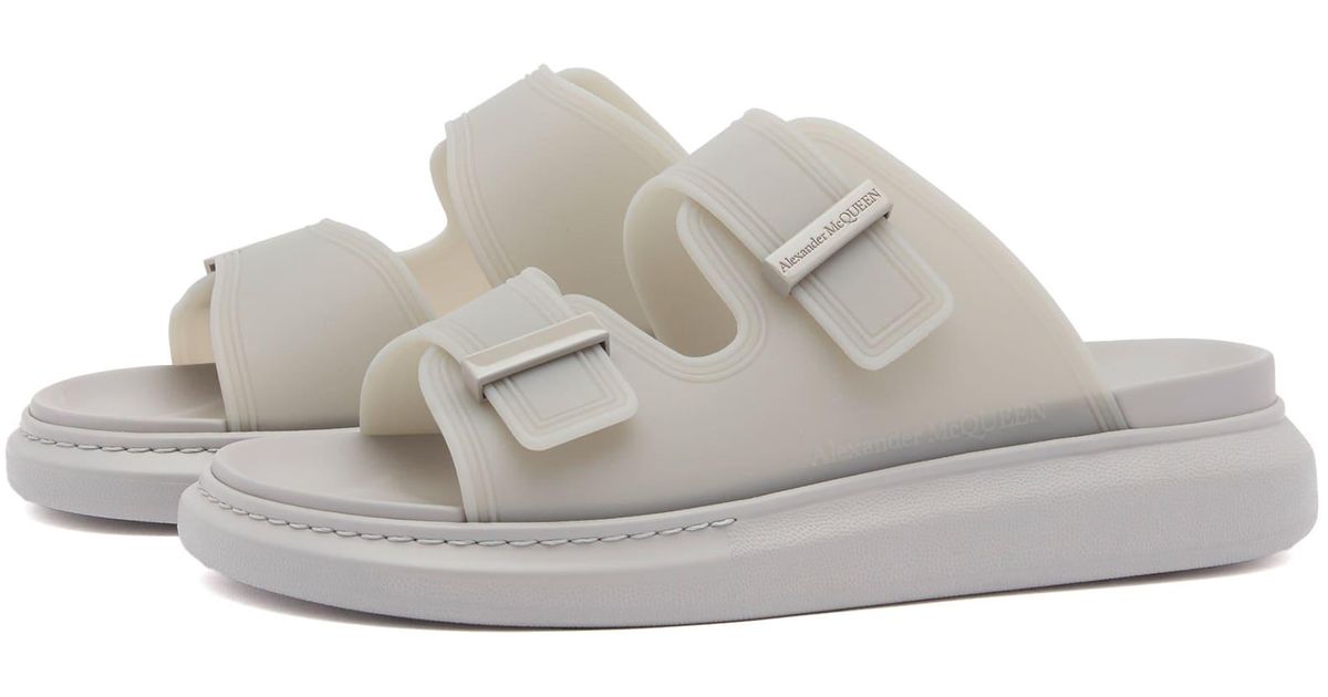 Alexander McQueen Hybrid double-strap sandals - Grey