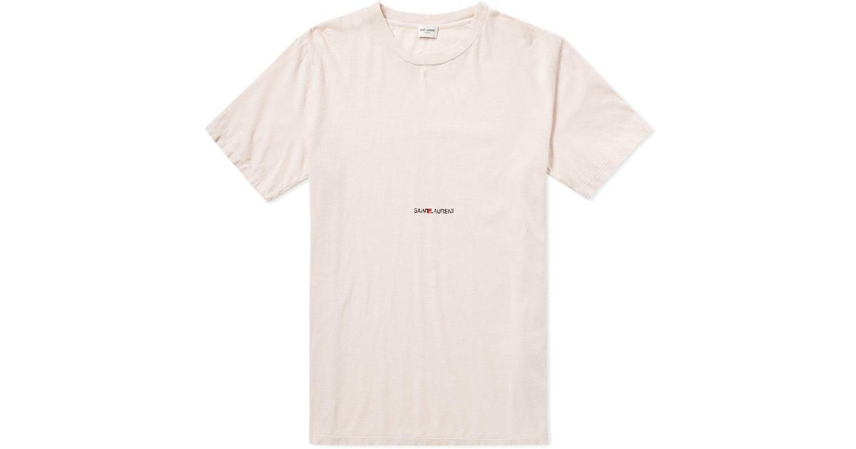 saint laurent archive logo tee