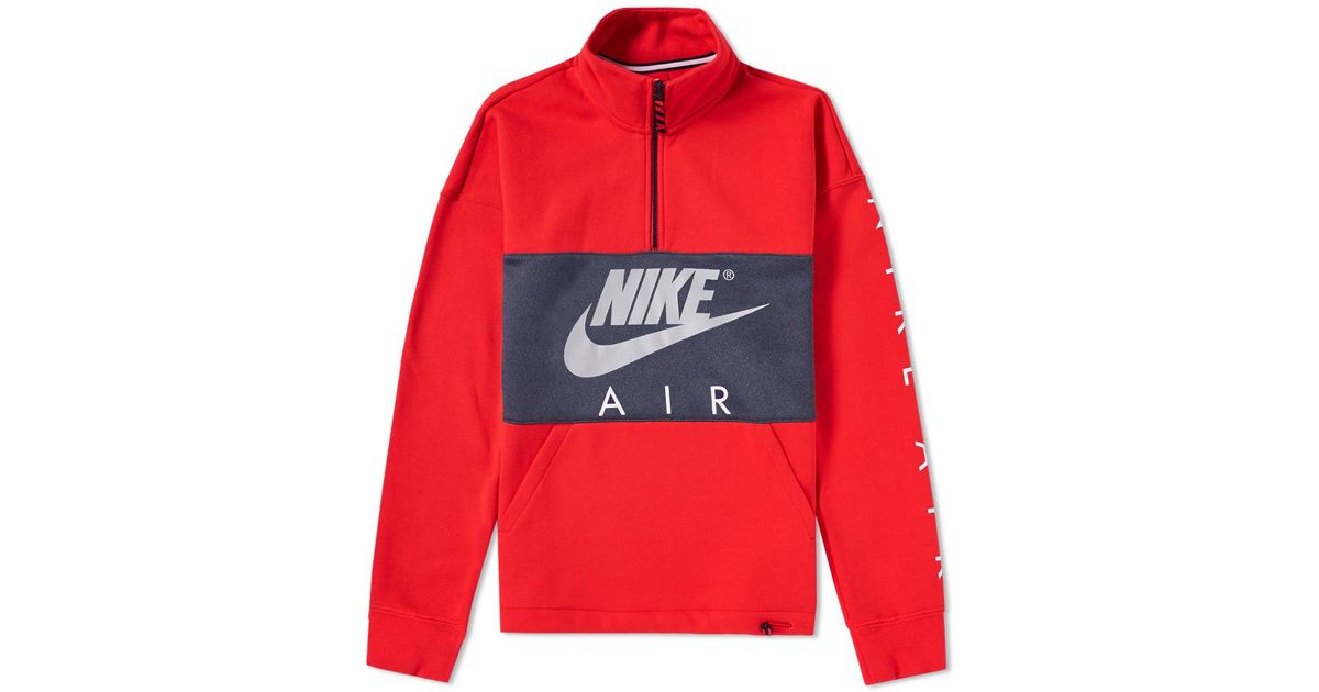 nike air half zip fleece hoodie