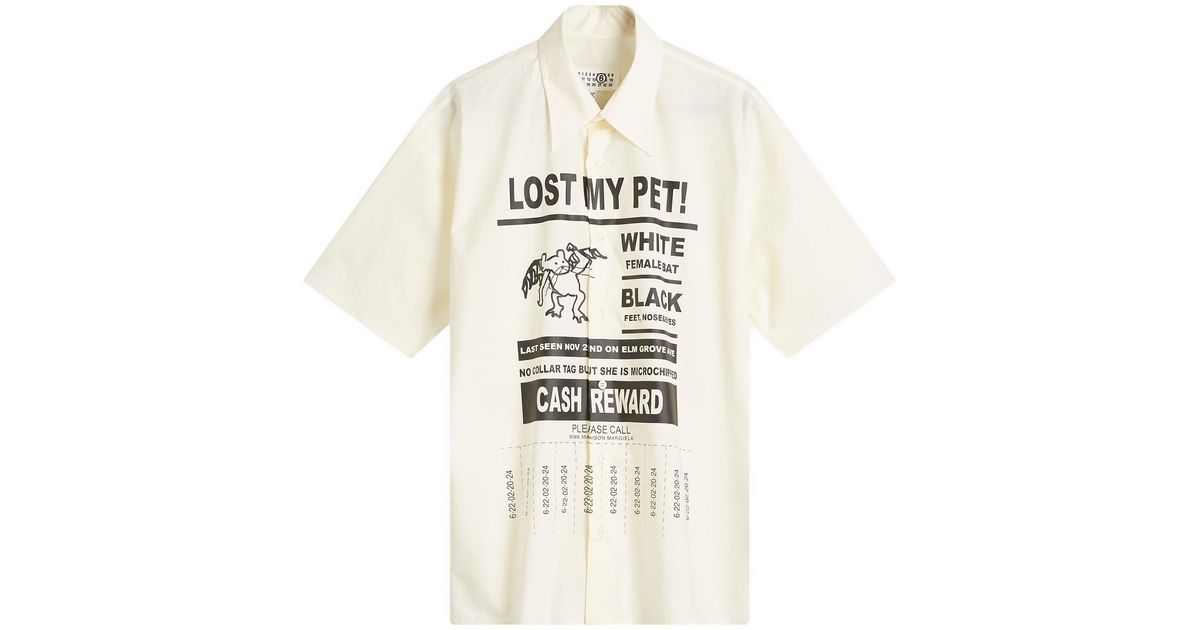 MM6 by Maison Martin Margiela Lost My Pet Vacation Shirt in