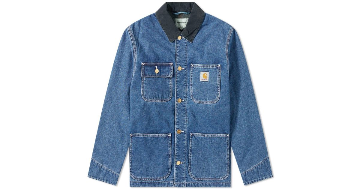 carhartt denim chore jacket