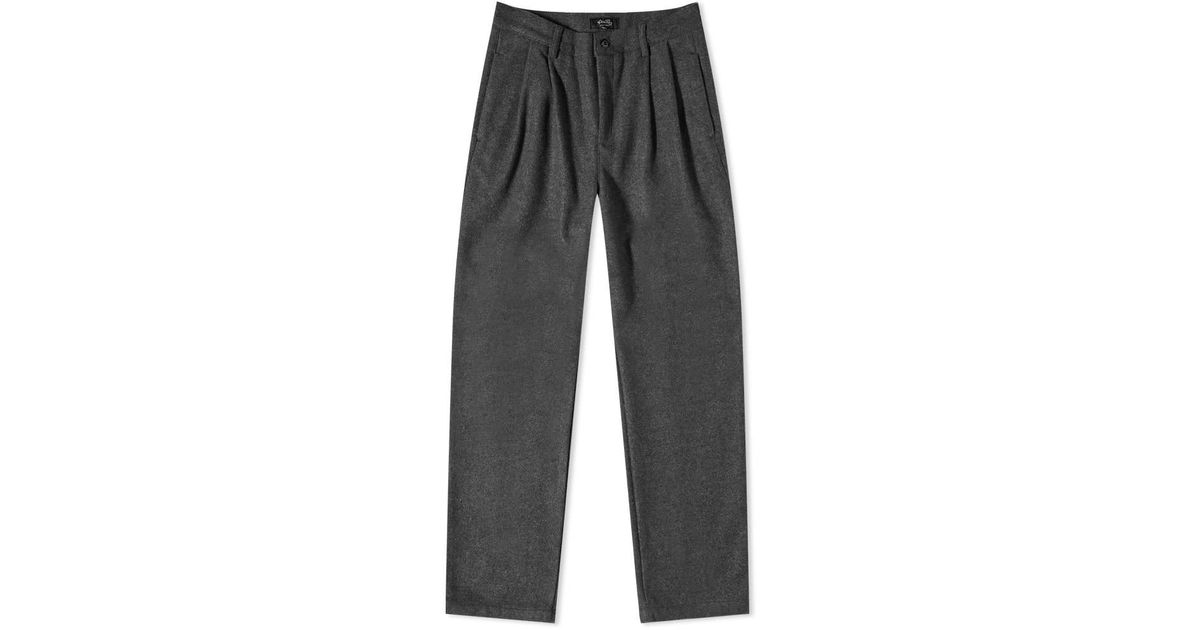 Stan Ray Pleated Chino in Gray for Men | Lyst