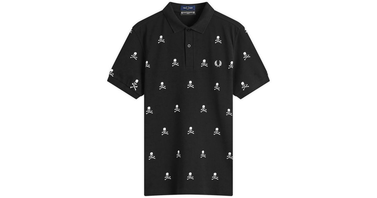 FREDPERRY MASTERMIND ALLOVER SKULL SHIRT