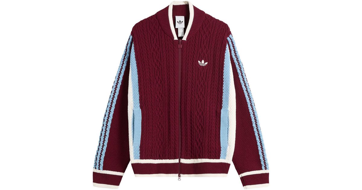 adidas Wicons Cardigan in Red for Men | Lyst Canada