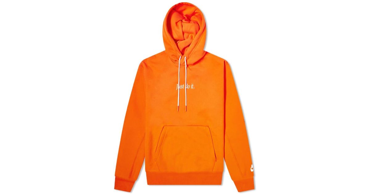 orange just do it jacket