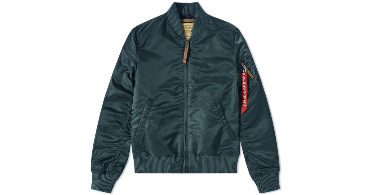 Alpha Industries Synthetic Ma 1 Vf 59 Flight Jacket In Grey Gray For Men Lyst