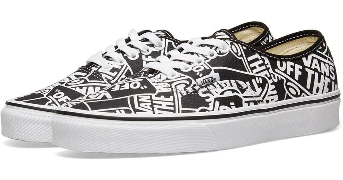 vans authentic off the wall skate shoe 