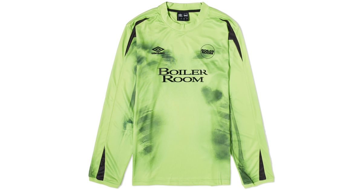 BOILER ROOM Bolier Room X Umbro Goalkeeper Jersey T-Shirt in Green for ...