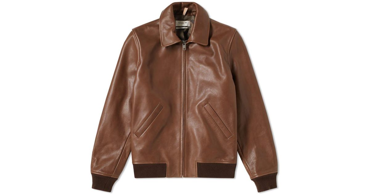 A P C Brown Louis W Woods Jacket For Men