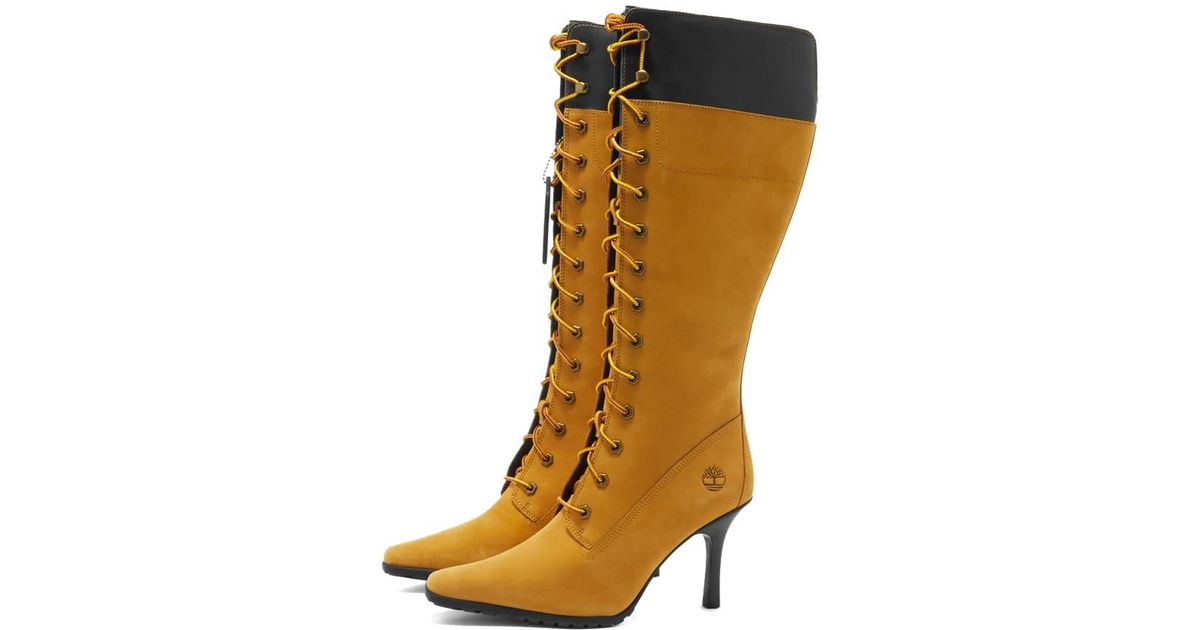 Timberland X Veneda Carter Tall Lace Boot in Brown Lyst UK
