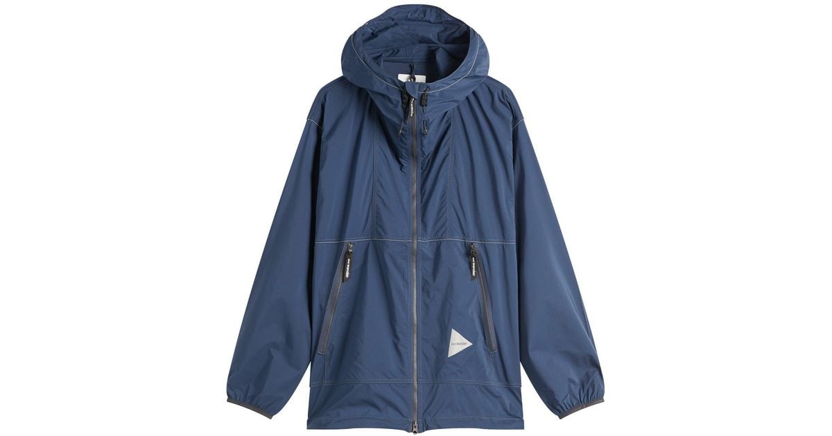 and wander Pertex Wind Jacket in Blue for Men | Lyst
