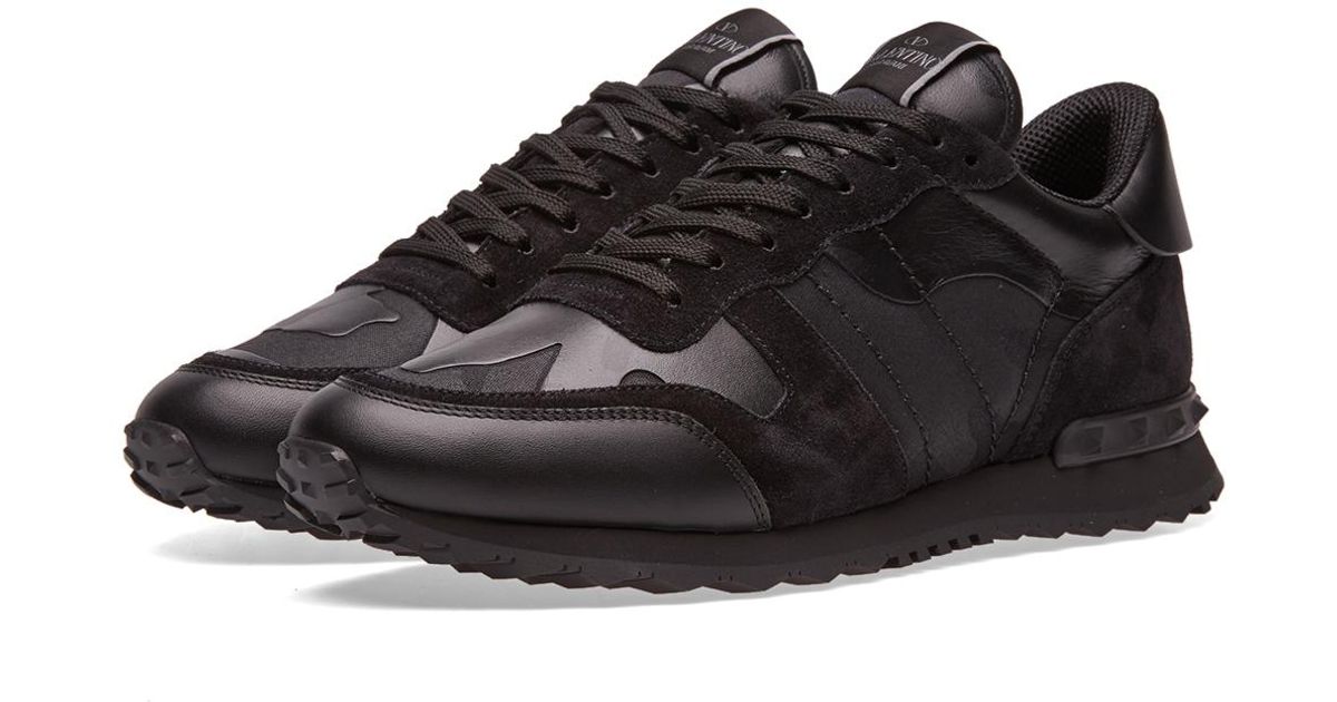 Lyst - Valentino Rockrunner Trainers in Black for Men
