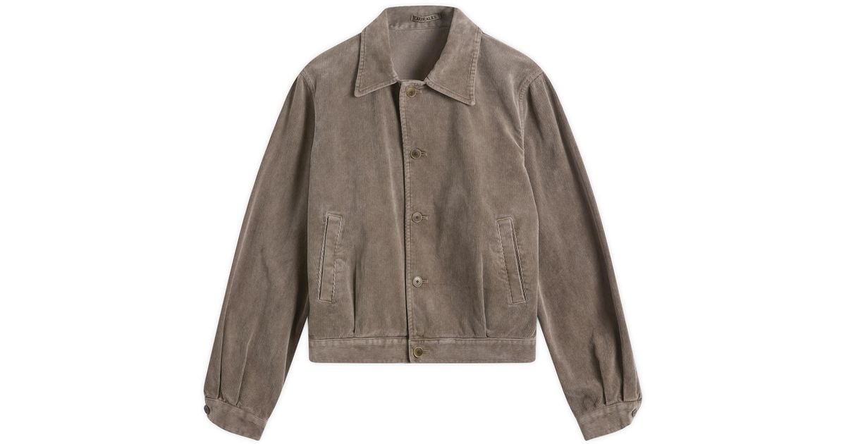 ジャケット・アウター AURALEE PIGMENT DYED CORDUROY BLOUSON 4 Auralee Pigment Dyed Finx Corduroy Blouson Olive Brown – Très Bien