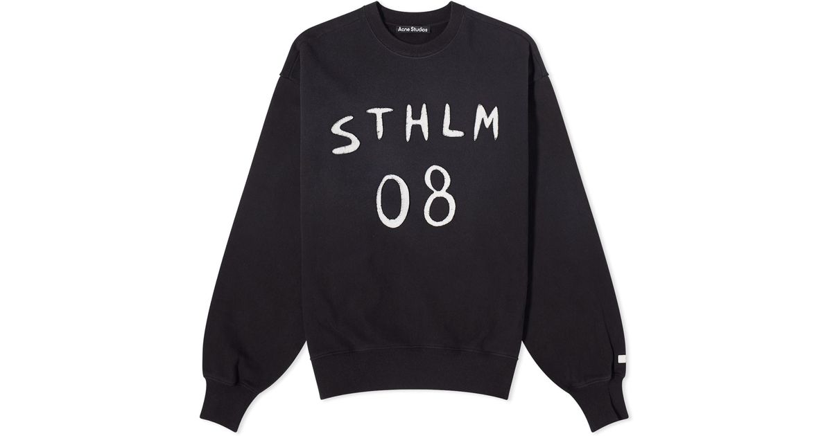 【確実正規品】Acne Studios STHLM 08 パッチスウェット 確実正規品】Acne Studios STHLM 08 パッチスウェット 確実正規
