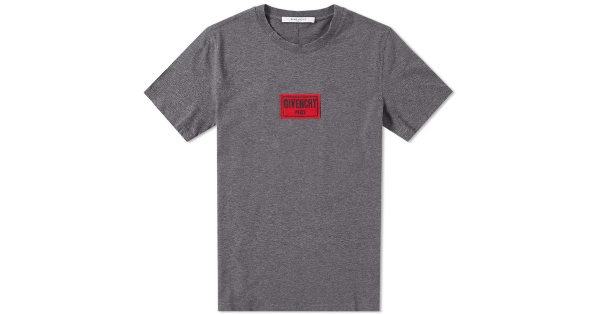 givenchy box logo t shirt