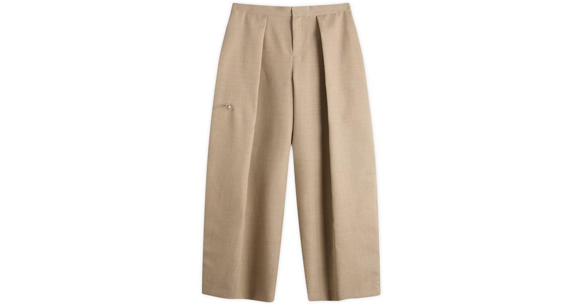 JW Anderson Tailored Trousers in Natural for Men | Lyst