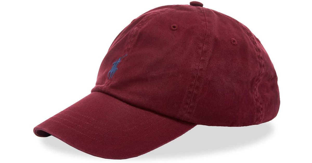 ralph lauren burgundy cap