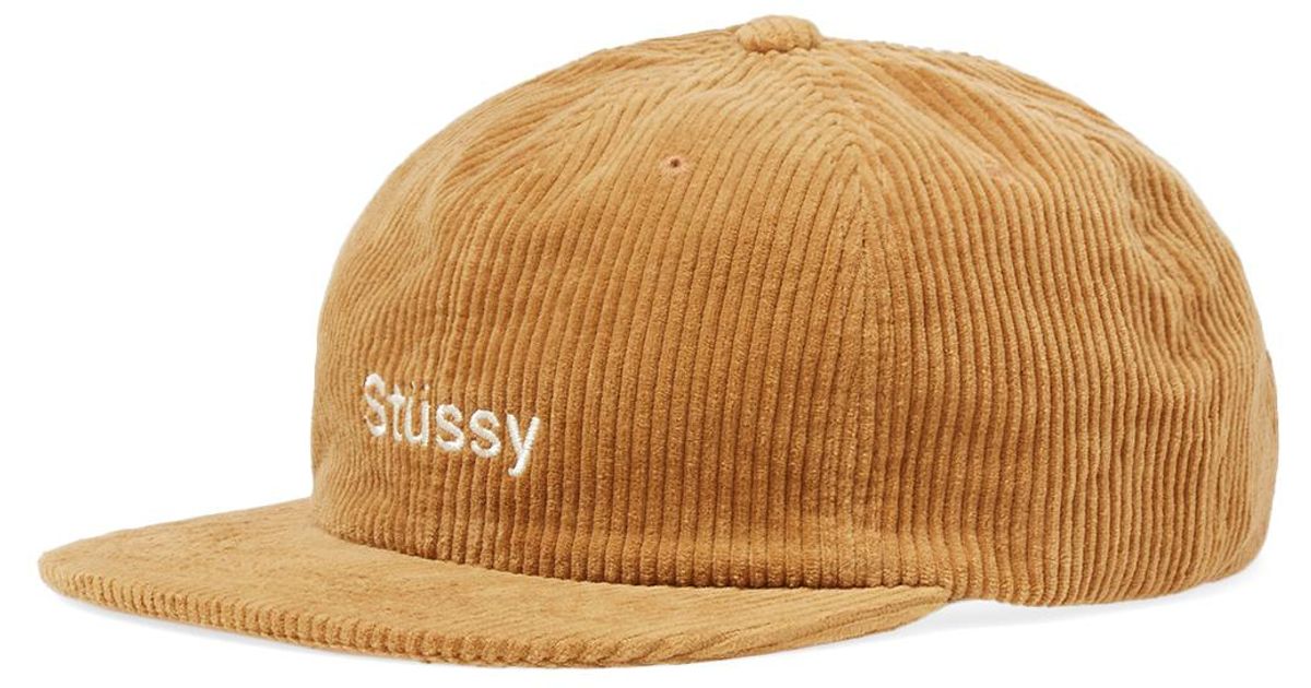stussy corduroy cap