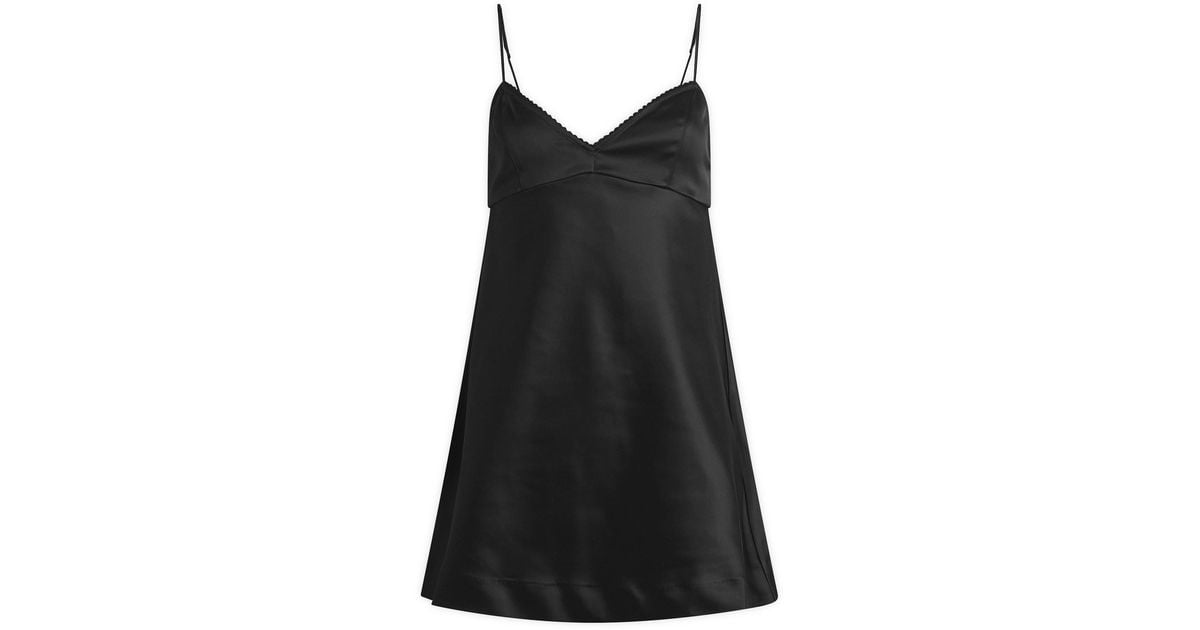 skims stretch satin dress HEAVYWEIGHT SATIN CAMI MINI DRESS | ONYX