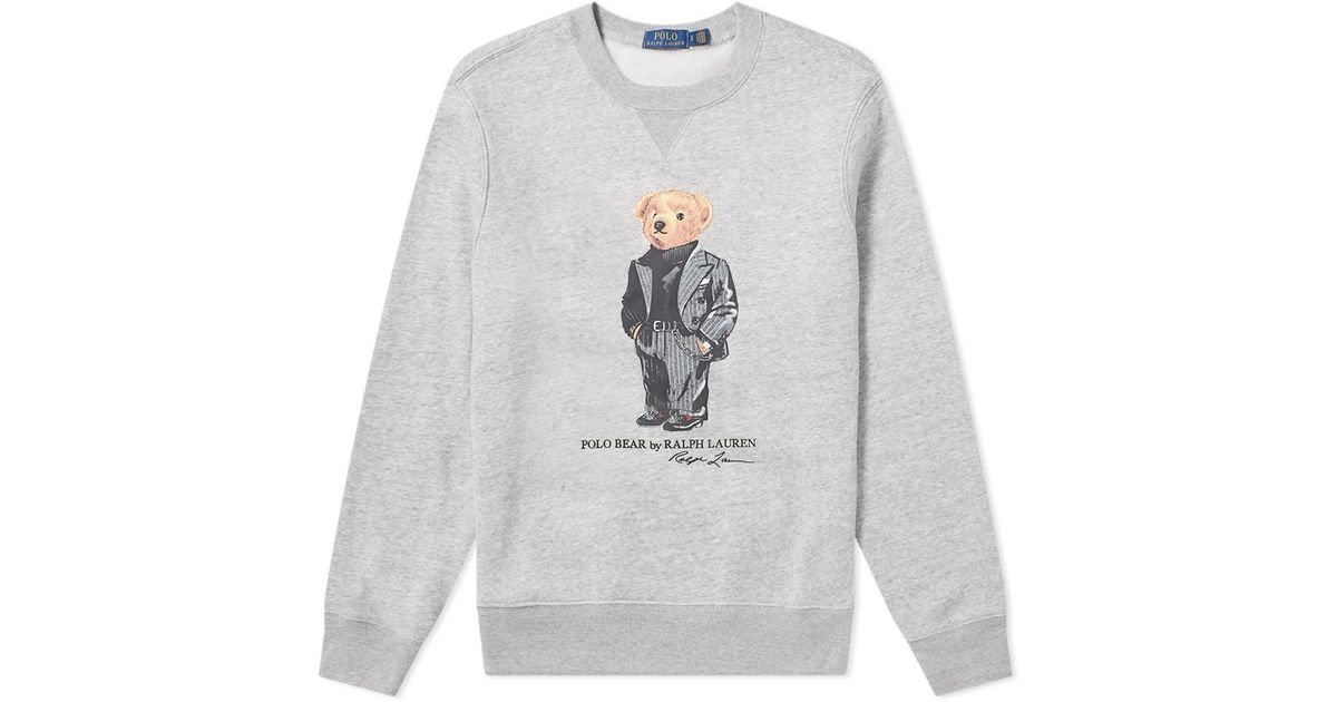 Polo ralph lauren suit bear fleece sweatshirt 2025
