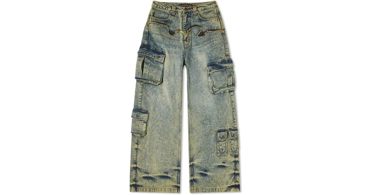 ANDERSSON BELL Simiz Denim Cargo-Jeans in Green | Lyst