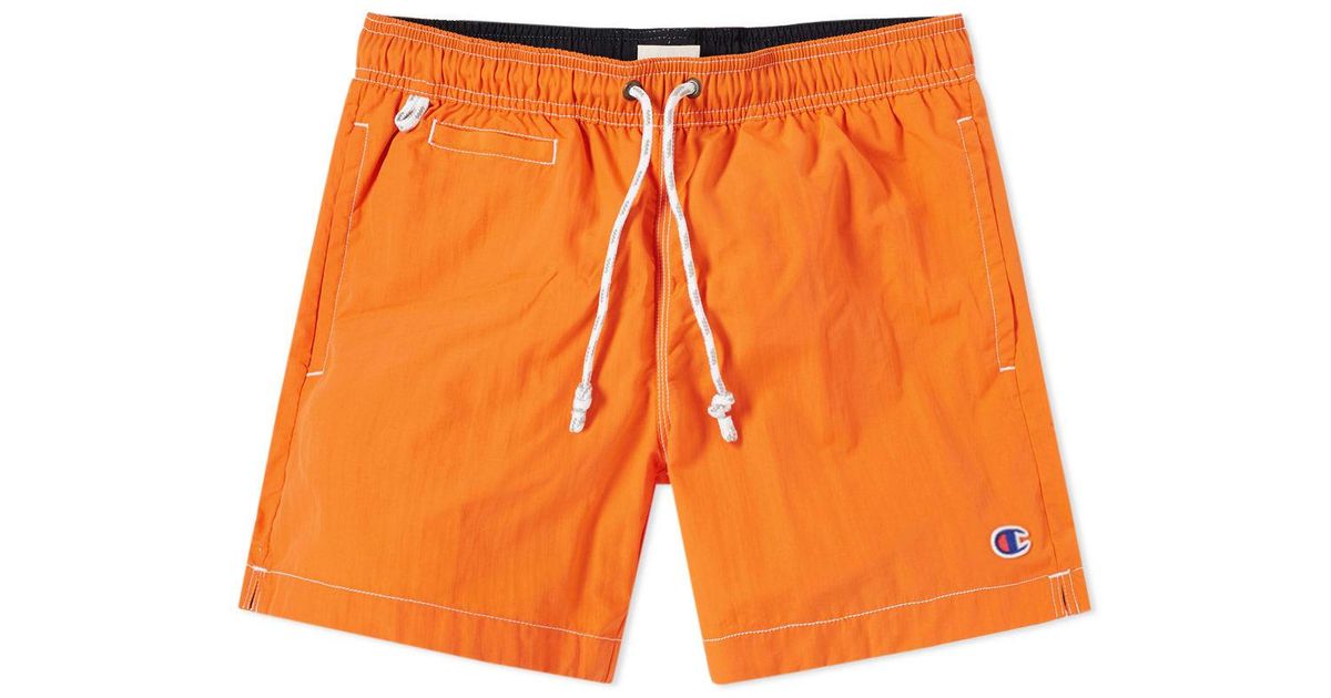 champion nautical big script shorts