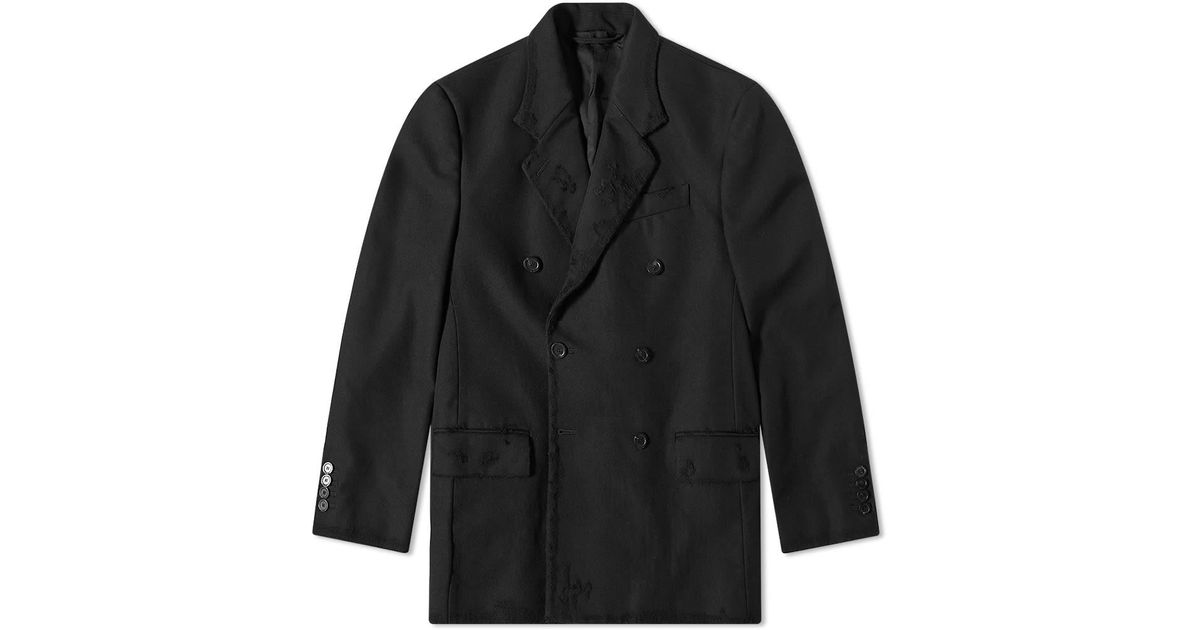 Balenciaga Wool Shrunk Suit Jacket in Black for Men Lyst Canada